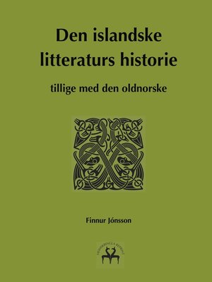 cover image of Den islandske litteraturs historie
